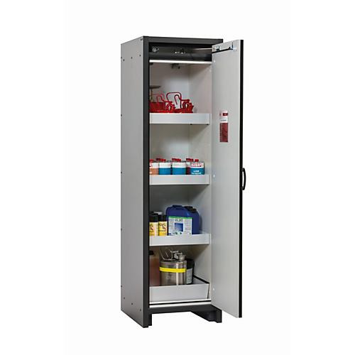 Sicherheitsschrank Typ 30 asecos Q-CLASSIC-30, Flügeltür, Anschlag rechts, Front Resedagrün, B 564 x T 620 x H 1947 mm