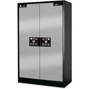 Sicherheitsschrank Typ 90 Asecos Q-CLASSIC-90 asecos, B 1200 mm, 3 Böden, asecos Silber Sicherheitsschrank Typ 90 Asecos Q-CLASSIC-90 asecos, B 1200 mm, 3 Böden, asecos Silber