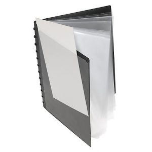 Sichtbuch FolderSys, A4, 20 Hüllen, 12 Ringe, T-Stanzung, mit Fronttasche Sichtbuch FolderSys, A4, 20 Hüllen, 12 Ringe, T-Stanzung, mit Fronttasche