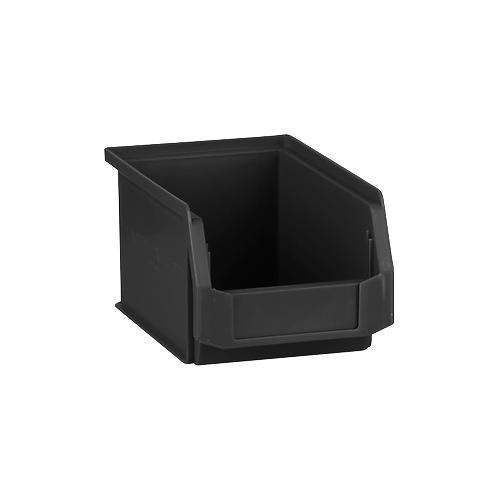 Sichtlagerkasten LF 221, ESD-leitfähig, schwarz, Außenmaße L 234 x B 150 x H 122 mm, Inhalt 2,7 L