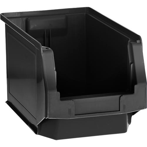 Sichtlagerkasten LF 321, ESD-leitfähig, schwarz, Außenmaße L 343 x B 209 x H 145 mm, Inhalt 7,5 L