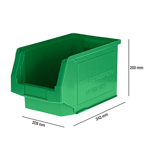 Sichtlagerkasten LF 322, Kunststoff, 10,4 l, grün