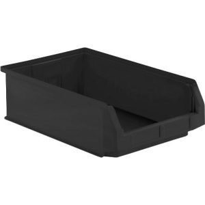 Sichtlagerkasten LF 532, ESD-leitfähig, schwarz, Außenmaße L 500 x B 312 x H 200 mm, Inhalt 23,5 L Sichtlagerkasten LF 532, ESD-leitfähig, schwarz, Außenmaße L 500 x B 312 x H 200 mm, Inhalt 23,5 L