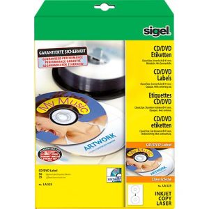 sigel® CD/DVD-Etiketten (LA 525) ClassicSize sigel® CD/DVD-Etiketten (LA 525) ClassicSize