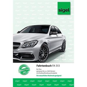 sigel® Fahrtenbuch für PKW FA513, DIN A5 hoch, 32 Blatt, mit Klammerheftung sigel® Fahrtenbuch für PKW FA513, DIN A5 hoch, 32 Blatt, mit Klammerheftung
