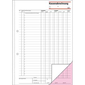 sigel® Kassenabrechnung KG425, DIN A4 hoch, 2 x 50 Blatt sigel® Kassenabrechnung KG425, DIN A4 hoch, 2 x 50 Blatt
