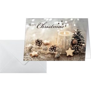 Sigel Weihnachtskarten-Set ‚Christmas Candle‘, A6, 25 + 25 Umschläge Sigel Weihnachtskarten-Set ‚Christmas Candle‘, A6, 25 + 25 Umschläge
