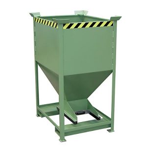 Silobehälter Typ SG-D 600, mit Einfahrtaschen, lackiert, grün Silobehälter Typ SG-D 600, mit Einfahrtaschen, lackiert, grün