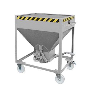 Silobehälter Typ SR 375, Räder, Inhalt 375 Liter, verzinkt, Scherenverschluss Silobehälter Typ SR 375, Räder, Inhalt 375 Liter, verzinkt, Scherenverschluss