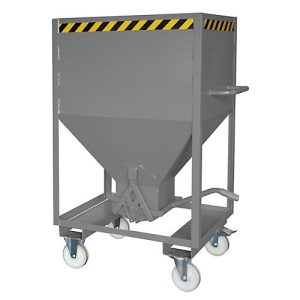 Silobehälter Typ SRE 600, Scherenverschluss, Inhalt 600 Liter, lackiert, grau RAL 7005 Silobehälter Typ SRE 600, Scherenverschluss, Inhalt 600 Liter, lackiert, grau RAL 7005