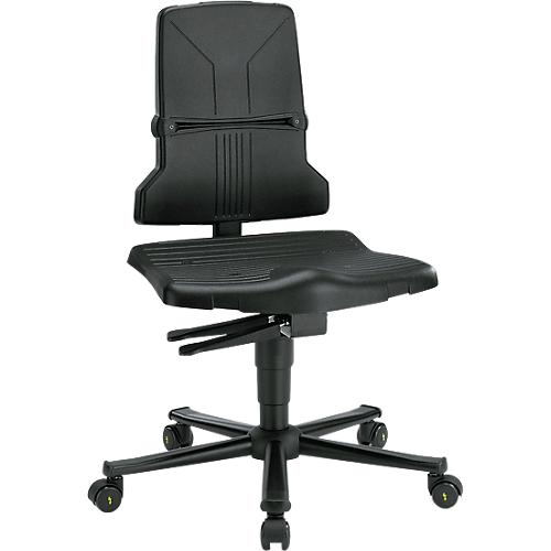 Sintec ESD-Arbeitsdrehstuhl, mit Rollen (ohne Polsterelement)