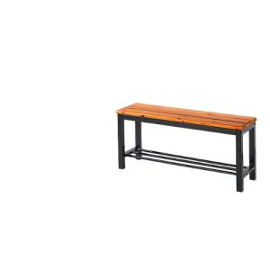Sitzbank mit Schuhrost, 1000 mm breit Sitzbank mit Schuhrost, 1000 mm breit