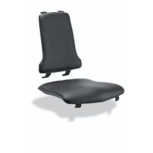 Sitzpolster für Arbeitsstuhl bimos SINTEC/SINTEC 2, auswechselbar, Kunstleder, antibakteriell, schwarz Sitzpolster für Arbeitsstuhl bimos SINTEC/SINTEC 2, auswechselbar, Kunstleder, antibakteriell, schwarz