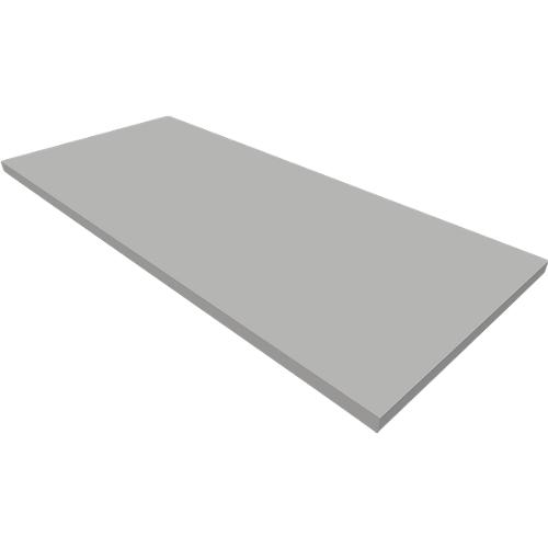 Sockel QUANDOS BOX, B 1000 x T 440 x H 35 mm, alusilber
