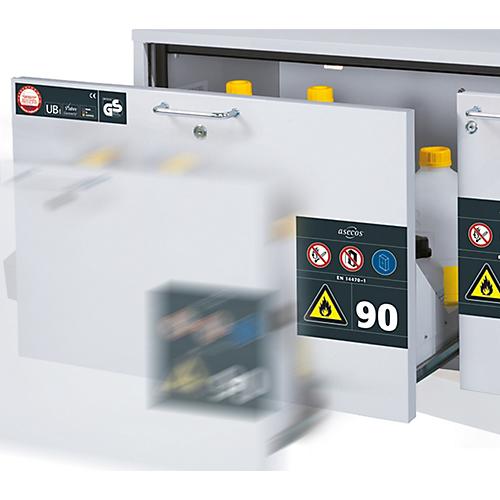 Soft-Close-Funktion, für asecos Sicherheitsschränke der K90, UB30 und UB90 Serie, mitbestellen bei Auftragserteilung
