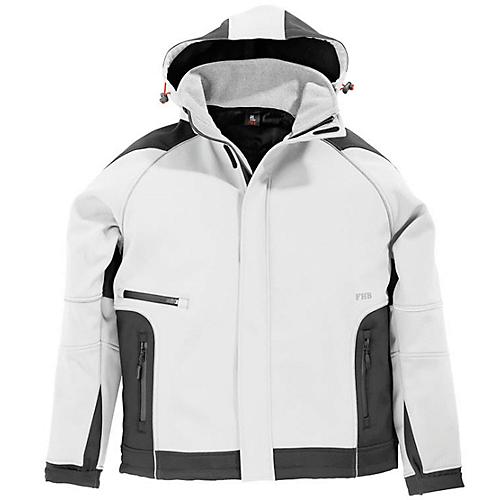 Softshell-Jacke FHB KOLTEX, weiß/anthrazit, Gr. XXL