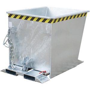 Späne-Kippbehälter SGU-RZ55, für Routenzüge, öl- und wasserdicht, 550 l, verzinkt Späne-Kippbehälter SGU-RZ55, für Routenzüge, öl- und wasserdicht, 550 l, verzinkt