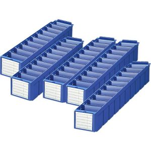 Sparset Regalkasten RK 521 für Regaltiefe 500 mm, Polystyrol, blau, 5 Stück Sparset Regalkasten RK 521 für Regaltiefe 500 mm, Polystyrol, blau, 5 Stück