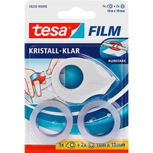 Sparset Schäfer Shop tesafilm® Mini Abroller + 2 Rollen tesafilm®, für Rollen bis L 10 m x B 19 mm, farbsortiert