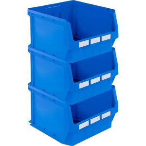 Sparset Sichtlagerkasten LF 543, Polypropylen, L 500 x B 470 x H 300 mm, 57 l, blau, 3 St. Sparset Sichtlagerkasten LF 543, Polypropylen, L 500 x B 470 x H 300 mm, 57 l, blau, 3 St.