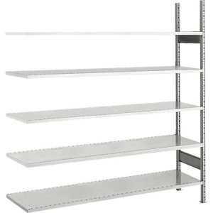 SSI Schäfer Archivregal, Anbaufeld, 5 Böden, B 1285 x T 300 mm, verzinkt SSI Schäfer Archivregal, Anbaufeld, 5 Böden, B 1285 x T 300 mm, verzinkt