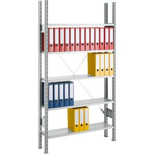SSI Schäfer Archivregal, Grundfeld, 5 Böden, B 995 x T 300 mm, lackiert SSI Schäfer Archivregal, Grundfeld, 5 Böden, B 995 x T 300 mm, lackiert