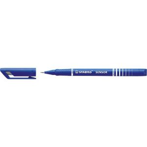 Stabilo Fineliner Sensor, Strichbreite 0,3 mm, blau, 10 St.