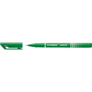 Stabilo Fineliner Sensor, Strichbreite 0,3 mm, grün, 10 St.