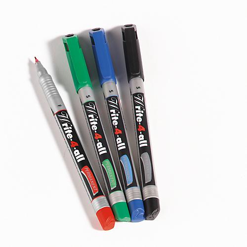 STABILO Write-4-all, schwarz, fein, 10 Stück