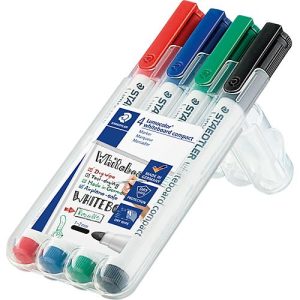 STAEDTLER Whiteboardmarker Lumocolor®, farbsortiert, Rundspitze: 1-2 mm, 4er Set STAEDTLER Whiteboardmarker Lumocolor®, farbsortiert, Rundspitze: 1-2 mm, 4er Set