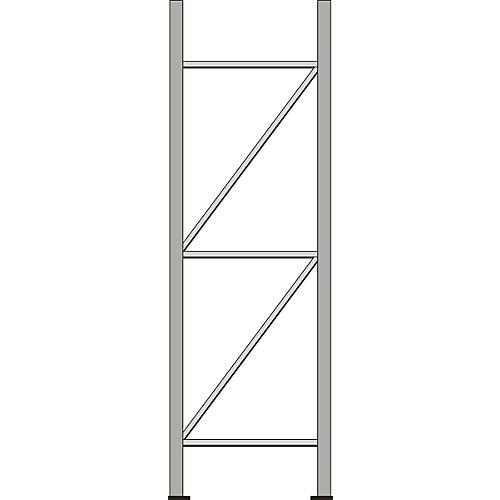 Ständerrahmen, für Regalsystem WR 600, H 2500 x T 600 mm