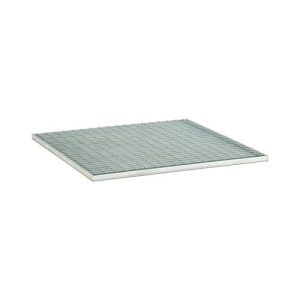 Stahlgitterrost für PE-Palettenauffangwannen CEMO 220/4 und 400/4, B 1200 x T 1200 x H 30 mm, bis 1200 kg Stahlgitterrost für PE-Palettenauffangwannen CEMO 220/4 und 400/4, B 1200 x T 1200 x H 30 mm, bis 1200 kg