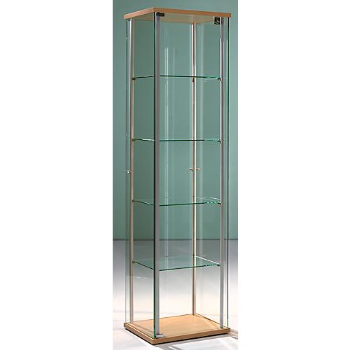 Stand-Präsentationsvitrine Forum I, B 430 x T 430 x H 1720 mm