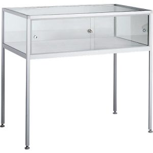 Stand-Präsentationsvitrine STV-35, B 1000 x T 600 x H 900 mm, Aluprofil Stand-Präsentationsvitrine STV-35, B 1000 x T 600 x H 900 mm, Aluprofil