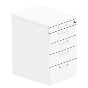 Standcontainer BEXXSTAR, 4 Schübe, Utensilienauszug, B 430 x T 600 x H 740 mm, weiß Standcontainer BEXXSTAR, 4 Schübe, Utensilienauszug, B 430 x T 600 x H 740 mm, weiß