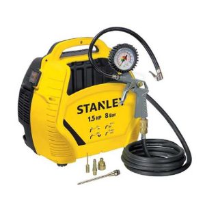 Stanley AIR KIT – Kompakter tragbarer elektrischer Kompressor – Motor 1.5 PS – 8 bar Stanley AIR KIT – Kompakter tragbarer elektrischer Kompressor – Motor 1.5 PS – 8 bar