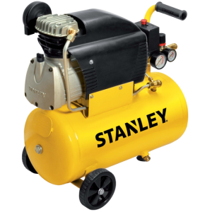 Stanley D210/8/24 – Elektrischer Kompressor mit Wagen – Motor 2 PS – 24 Lt