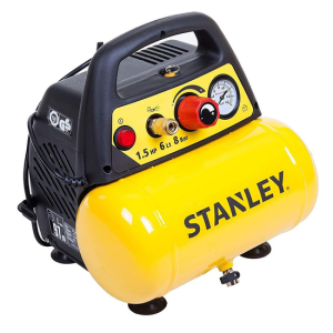 Stanley DN 200/8/6 – Tragbarer elektrischer Kompressor – Motor 1.5PS – 6 Lt Stanley DN 200/8/6 – Tragbarer elektrischer Kompressor – Motor 1.5PS – 6 Lt