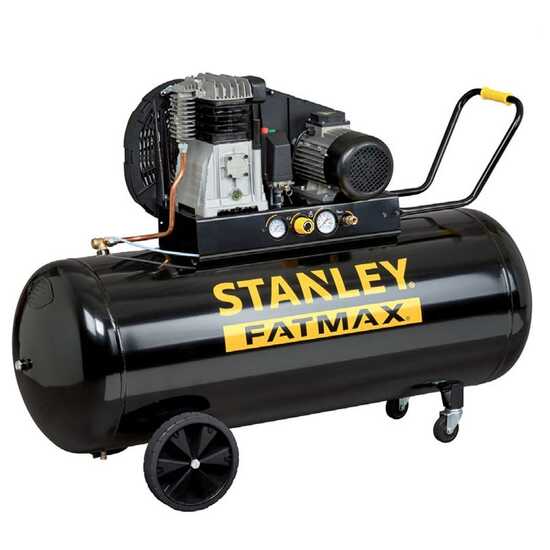 STANLEY Fatmax B 480/10/270T - Kompressor mit Riemenantrieb 400V - Motor 4 PS - 270Lt