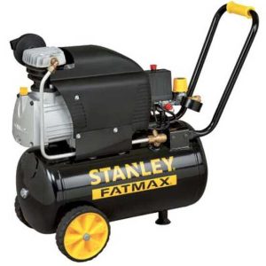 Stanley Fatmax D211/8/24s – Elektrischer Kompressor mit Wagen – Motor 2 PS – 24 Lt – Druckluft