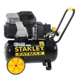 Stanley Sil Air 244/24 – Elektrischer Kompressor mit Wagen – Motor 1.5 PS, 24 Lt, oilless, leise