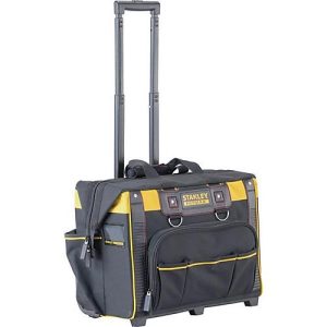 STANLEY Werkzeugkoffer Fatmax, B 500 x T 360 x H 410 mm, Teleskopgriff, Rollen, 600-Denier Nylon, schwarz gelb STANLEY Werkzeugkoffer Fatmax, B 500 x T 360 x H 410 mm, Teleskopgriff, Rollen, 600-Denier Nylon, schwarz gelb