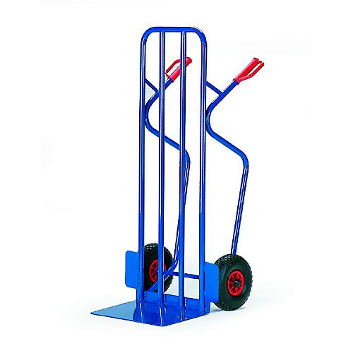 Stapelkarre extra breit, Tragkraft 250 kg, Vollgummi-Bereifung