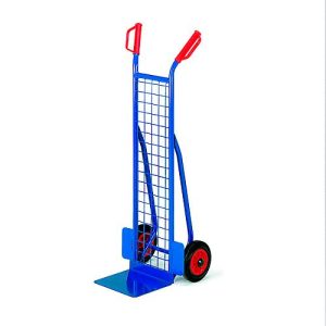 Stapelkarre mit Gitterwand, Tragkraft 200 kg, Luft-Bereifung Stapelkarre mit Gitterwand, Tragkraft 200 kg, Luft-Bereifung