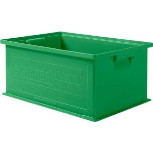 Stapelkasten Serie 14/6-2, aus Polypropylen, mit Griffmulde, 21 l, grün Stapelkasten Serie 14/6-2, aus Polypropylen, mit Griffmulde, 21 l, grün