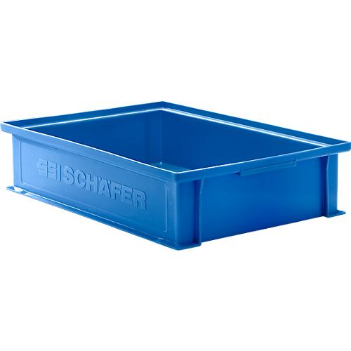 Stapelkasten Serie 14/6-2G, aus Polypropylen, mit Griffmulde, Inhalt 10,3 L, blau