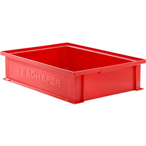 Stapelkasten Serie 14/6-2G, aus Polypropylen, mit Griffmulde, Inhalt 10,3 L, rot