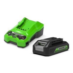 Start kit greenworks Akku 24V/2.0ah und Ladegerät 0.5 ah Start kit greenworks Akku 24V/2.0ah und Ladegerät 0.5 ah