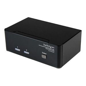 StarTech.com 2 Port DVI USB KVM Switch mit Audio und USB 2.0 Hub – 2-fach Dual DVI-I USB Umschalter – KVM-/Audio-/USB-Switch – 2 Anschlüsse StarTech.com 2 Port DVI USB KVM Switch mit Audio und USB 2.0 Hub – 2-fach Dual DVI-I USB Umschalter – KVM-/Audio-/USB-Switch – 2 Anschlüsse