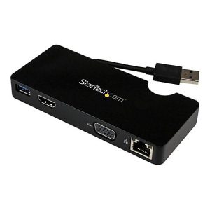 StarTech.com USB 3.0 Universal Laptop Mini Dockingstation mit HDMI oder VGA, Gigabit Ethernet, USB 3.0 – Dockingstation – USB – HDMI – GigE StarTech.com USB 3.0 Universal Laptop Mini Dockingstation mit HDMI oder VGA, Gigabit Ethernet, USB 3.0 – Dockingstation – USB – HDMI – GigE